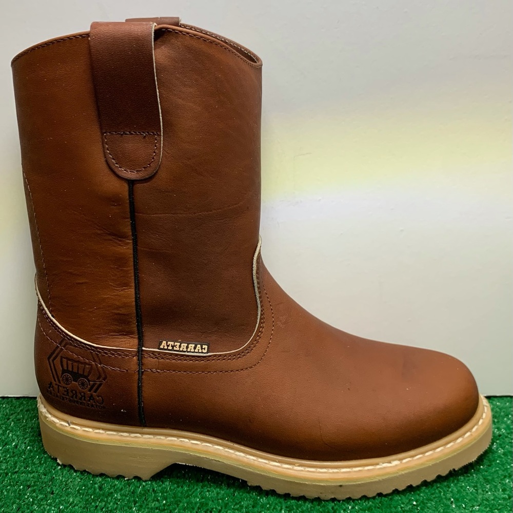 Men's Work Boot Pull On Genuine Leather Strong Sole WATER PROOF Hand Made 305 - Picture 3 of 10